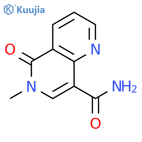 1,6-NAPHTHYRIDINE-8-CARBOXAMIDE, 5,6-DIHYDRO-6-METHYL-5-OXO- structure