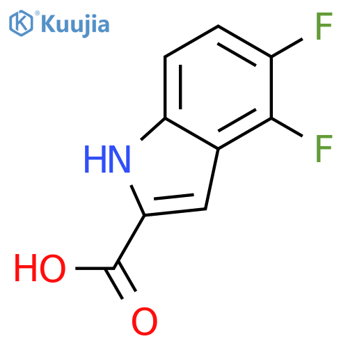 4,5-difluoro-1H-Indole-2-carboxylic acid structure