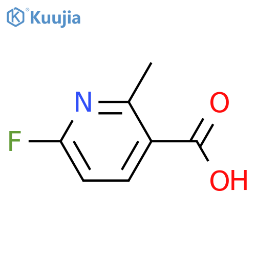 6-Fluoro-2-methylnicotinic acid structure