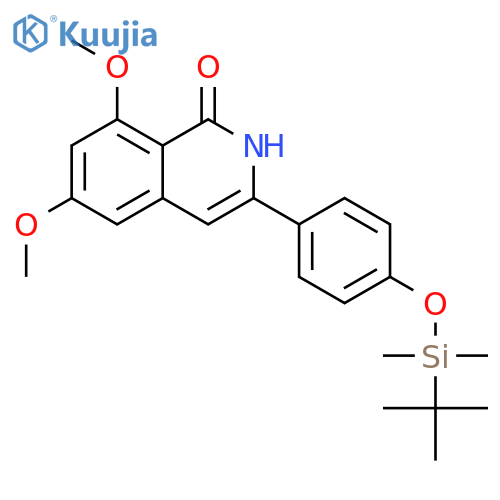 1(2H)-Isoquinolinone,3-[4-[[(1,1-dimethylethyl)dimethylsilyl]oxy]phenyl]-6,8-dimethoxy- structure