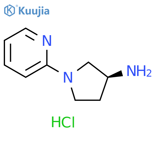 3-Pyrrolidinamine, 1-(2-pyridinyl)-, hydrochloride (1:2), (3S)- structure