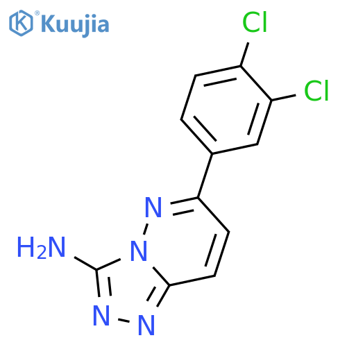 1,2,4-Triazolo[4,3-b]pyridazin-3-amine, 6-(3,4-dichlorophenyl)- structure