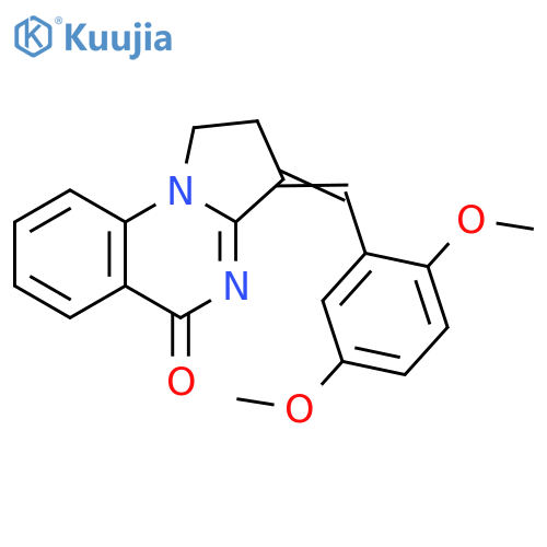 (3E)-3-(2,5-dimethoxyphenyl)methylidene-1H,2H,3H,5H-pyrrolo1,2-aquinazolin-5-one structure