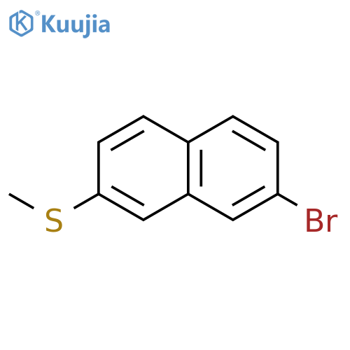 NAPHTHALENE, 2-BROMO-7-(METHYLTHIO)- structure
