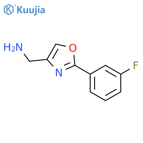 4-Oxazolemethanamine,2-(3-fluorophenyl)- structure