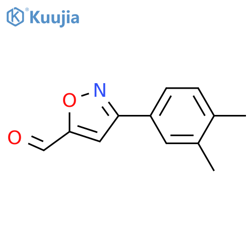 3-(3,4-dimethylphenyl)-1,2-oxazole-5-carbaldehyde structure