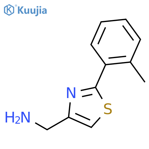 C-(2-O-Tolyl-thiazol-4-yl)-methylamine structure