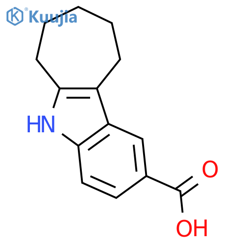 5,6,7,8,9,10-Hexahydrocycloheptabindole-2-carboxylic Acid structure