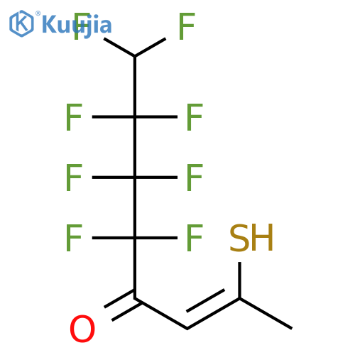 2-Octen-4-one, 5,5,6,6,7,7,8,8-octafluoro-2-mercapto- structure