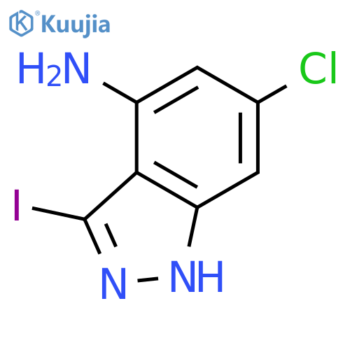 4-Amino-6-chloro-3-iodo (1H)indazole structure