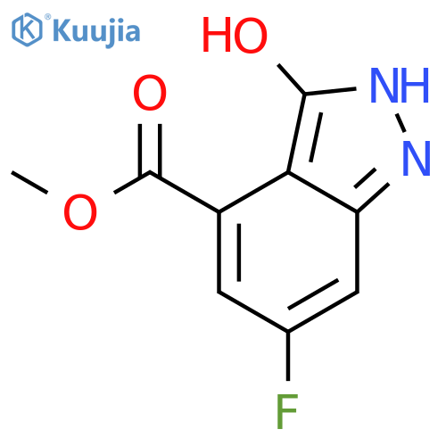 6-FLUORO-3-HYDROXY-4-INDAZOLECARBOXYLIC ACID METHYL ESTER structure