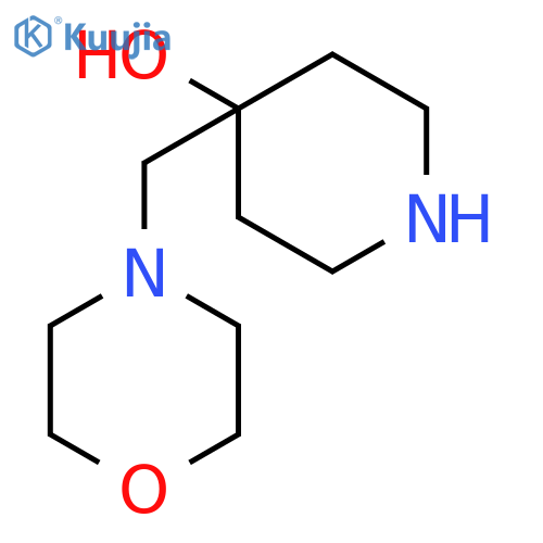 4-[(morpholin-4-yl)methyl]piperidin-4-ol structure
