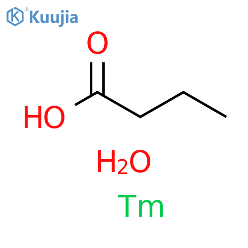 Butanoic acid, thulium(3+) salt, dihydrate structure