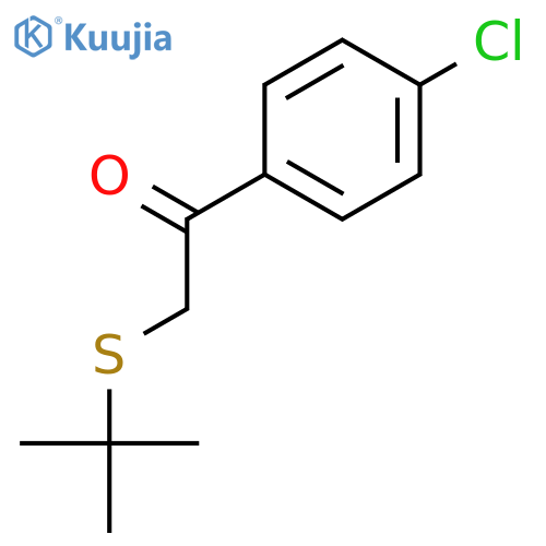 Ethanone, 1-(4-chlorophenyl)-2-[(1,1-dimethylethyl)thio]- structure