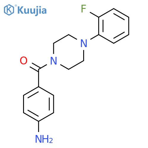 (4-Aminophenyl)4-(2-fluorophenyl)piperazinomethanone structure