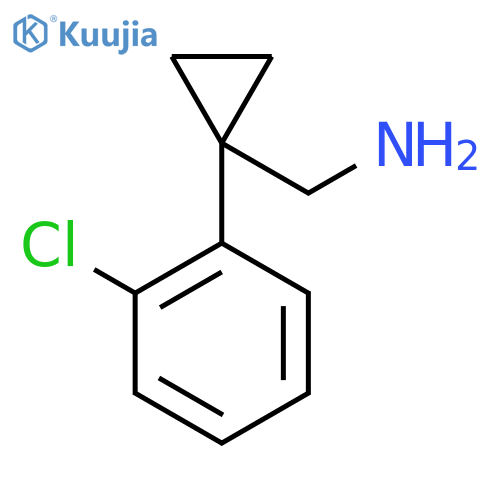 C-1-(2-Chloro-phenyl)-cyclopropyl-methylamine structure