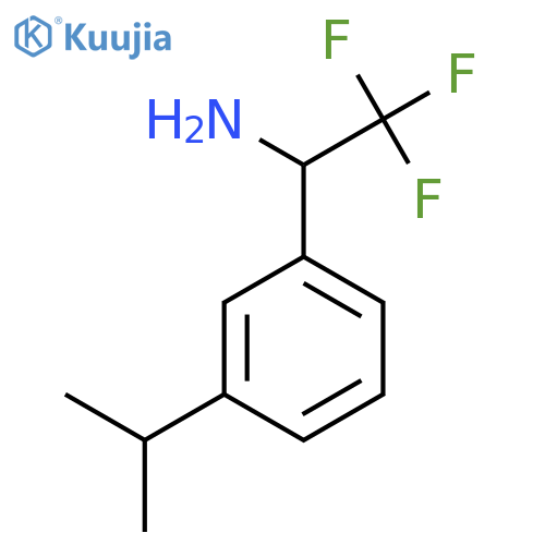 2,2,2-trifluoro-1-3-(propan-2-yl)phenylethan-1-amine structure
