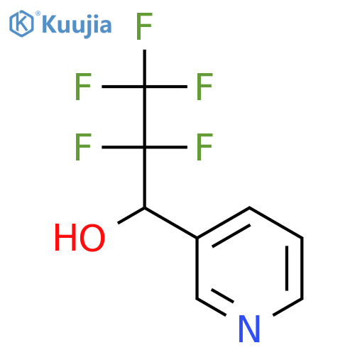 2,2,3,3,3-Pentafluoro-1-pyridin-3-yl-propan-1-ol structure