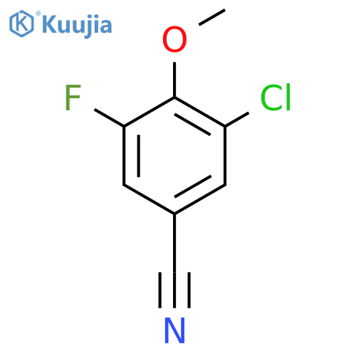3-Chloro-5-fluoro-4-methoxybenzonitrile structure