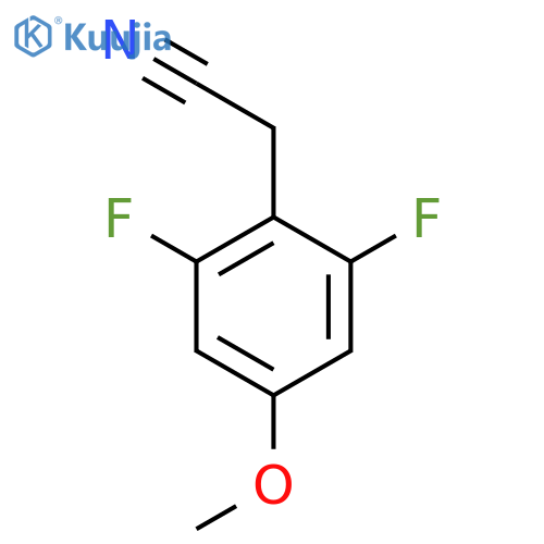 2-(2,6-difluoro-4-methoxyphenyl)acetonitrile structure