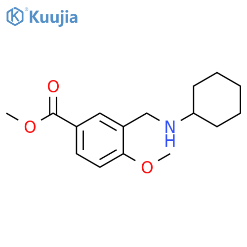 methyl 3-(cyclohexylamino)methyl-4-methoxybenzoate structure