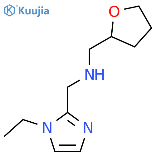 (1-Ethyl-1H-imidazol-2-ylmethyl)-(tetrahydro-furan-2-ylmethyl)-amine structure