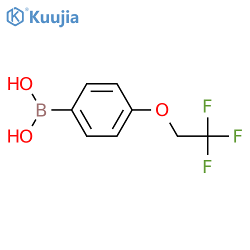 (4-(2,2,2-trifluoroethoxy)phenyl)boronic acid structure