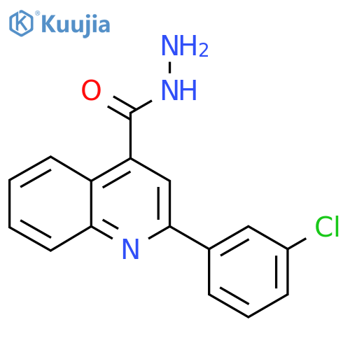 2-(3-Chlorophenyl)quinoline-4-carbohydrazide structure