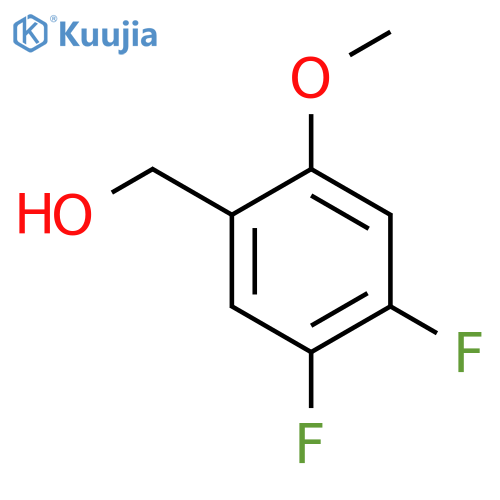 4,5-Difluoro-2-methoxybenzyl alcohol structure