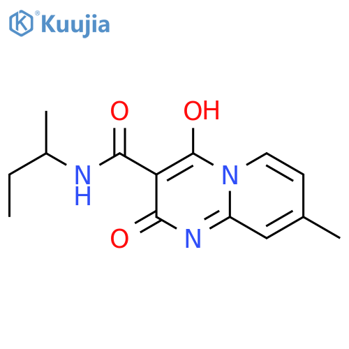 N-(butan-2-yl)-2-hydroxy-8-methyl-4-oxo-4H-pyrido1,2-apyrimidine-3-carboxamide structure