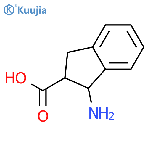 1-amino-2,3-dihydro-1H-indene-2-carboxylic acid structure