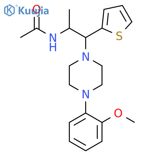 N-{1-4-(2-methoxyphenyl)piperazin-1-yl-1-(thiophen-2-yl)propan-2-yl}acetamide structure