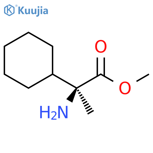 methyl (2S)-2-amino-2-cyclohexylpropanoate structure