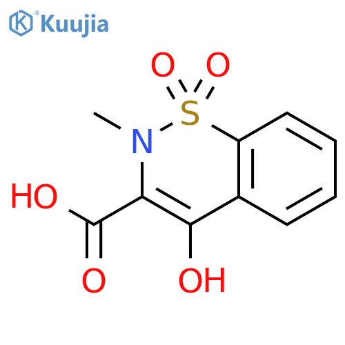4-Hydroxy-2-methyl-2H-1,2-benzothiazine-3-carboxylic Acid, 1,1-Dioxide structure