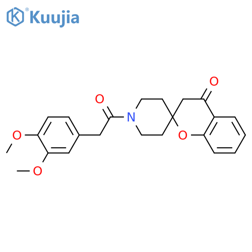1'-2-(3,4-dimethoxyphenyl)acetyl-3,4-dihydrospiro1-benzopyran-2,4'-piperidine-4-one structure