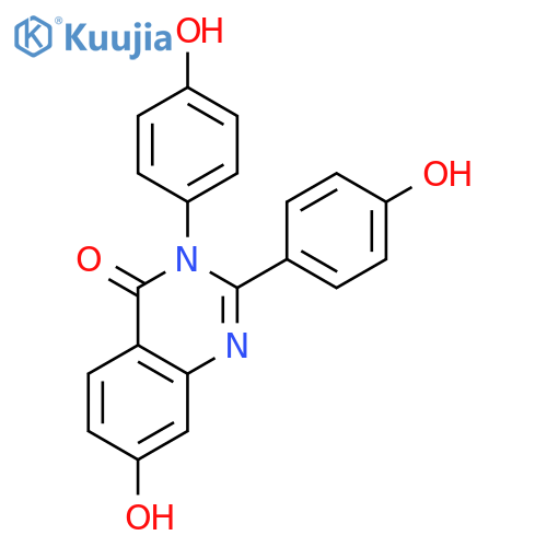 4(3H)-QUINAZOLINONE, 7-HYDROXY-2,3-BIS(4-HYDROXYPHENYL)- structure