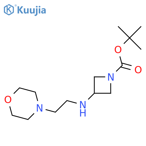 1-Azetidinecarboxylicacid, 3-[[2-(4-morpholinyl)ethyl]amino]-, 1,1-dimethylethyl ester structure