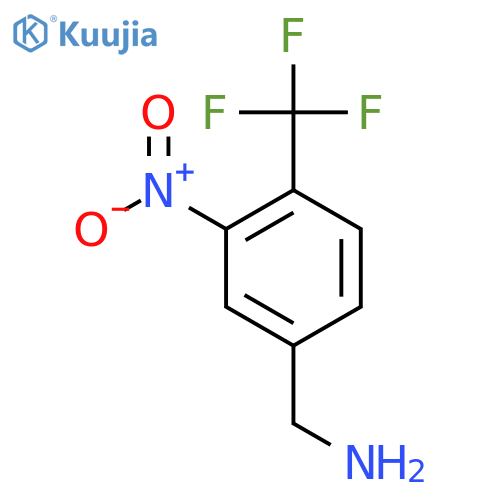 (3-Nitro-4-trifluoromethylbenzyl)amine structure