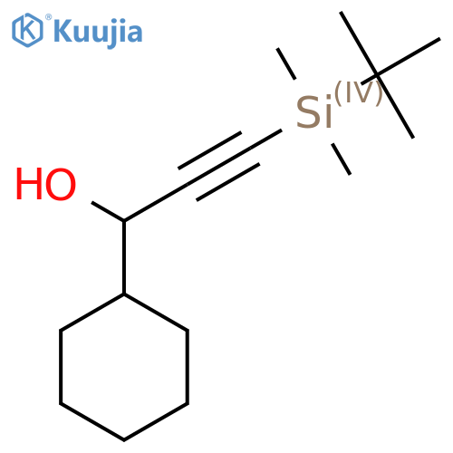 1-Cyclohexyl-3-(tert-butyldimethylsilyl)-2-propyn-1-ol structure