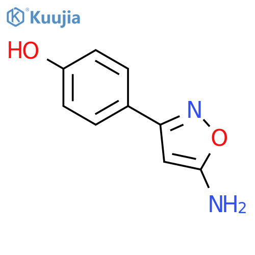 4-(5-amino-1,2-oxazol-3-yl)phenol structure