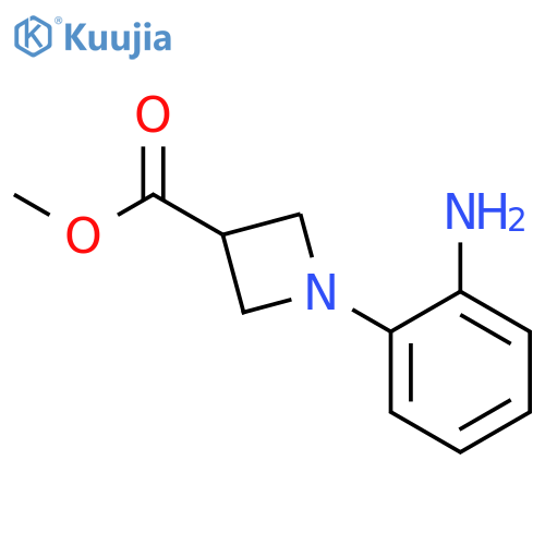3-Azetidinecarboxylicacid, 1-(2-aminophenyl)-, methyl ester structure