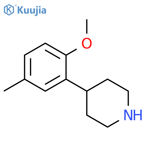 4-(2-Methoxy-5-methylphenyl)piperidine structure