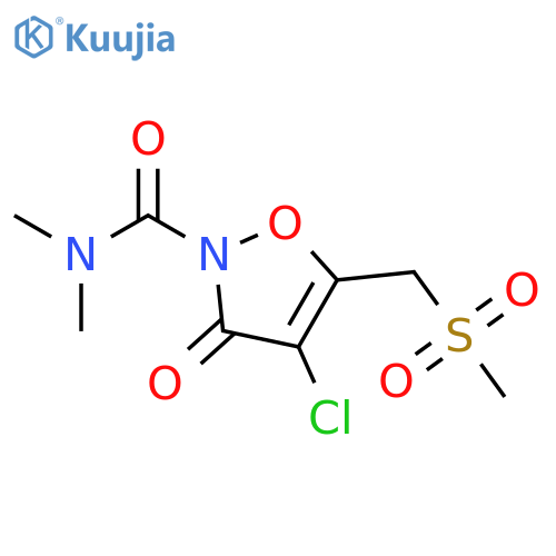 2(3H)-Isoxazolecarboxamide, 4-chloro-N,N-dimethyl-5-[(methylsulfonyl)methyl]-3-oxo- structure