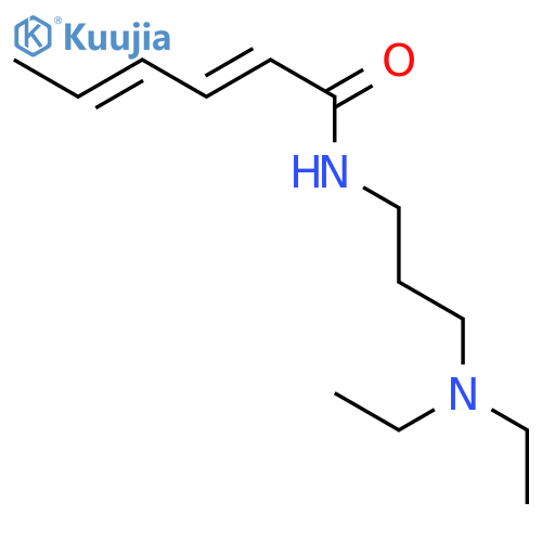 2,4-Hexadienamide, N-[3-(diethylamino)propyl]-, (E,E)- structure