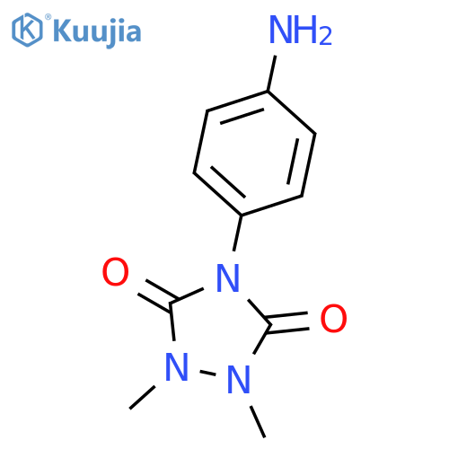4-(4-Aminophenyl)-1,2-dimethyl-1,2,4-triazolidine-3,5-dione structure