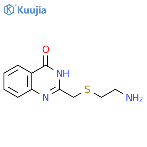 2-{[(2-aminoethyl)sulfanyl]methyl}quinazolin-4(3H)-one structure