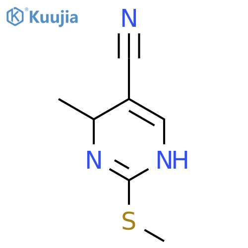 5-Pyrimidinecarbonitrile, 1,4-dihydro-4-methyl-2-(methylthio)- structure