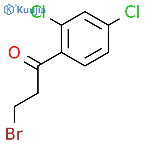 1-Propanone, 3-bromo-1-(2,4-dichlorophenyl)- structure