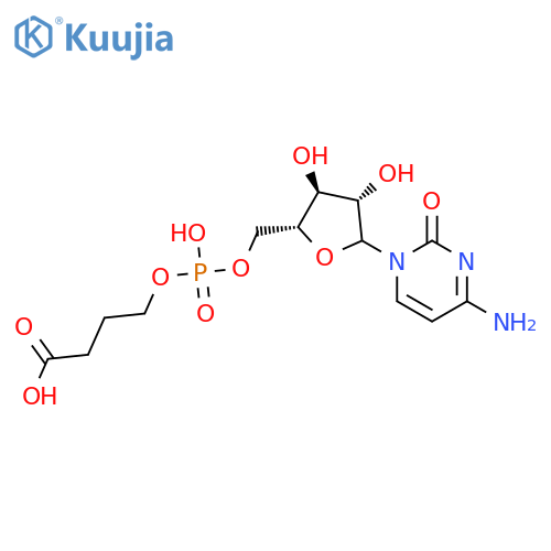 2(1H)-Pyrimidinone,4-amino-1-[5-O-[(3-carboxypropoxy)hydroxyphosphinyl]-b-D-arabinofuranosyl]- (9CI) structure