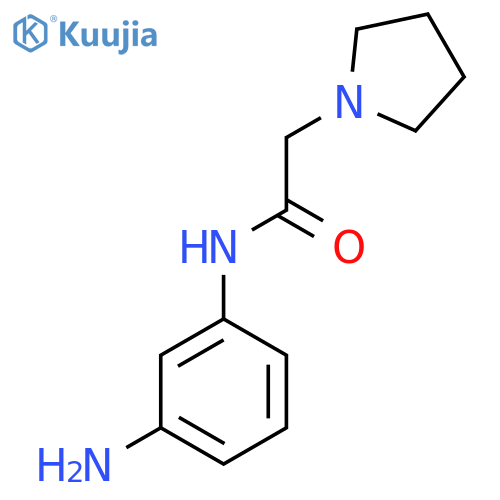 N-(3-Aminophenyl)-2-(pyrrolidin-1-yl)acetamide structure